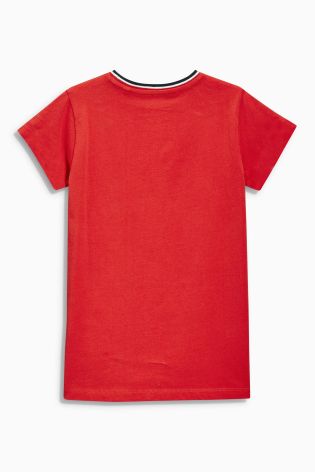 Red Awesome Print T-Shirt (3-16yrs)